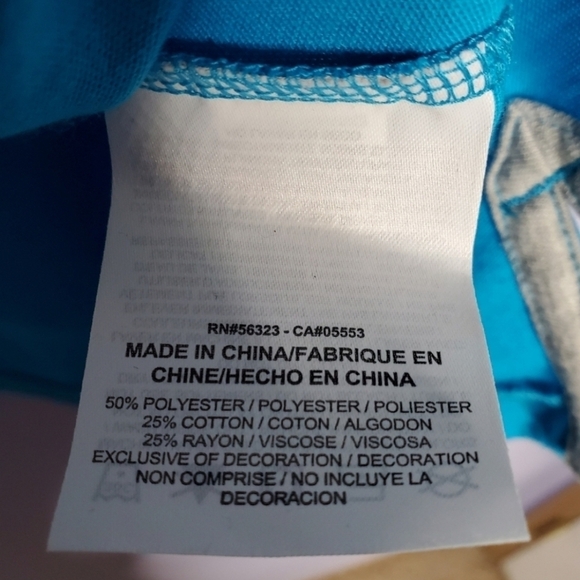 Nike Blue Prep Mixed Print Graphic Long Sleeve Top - Picture 8 of 9